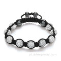 Shamballa colorido miçangas atacado pulseira tecida Design